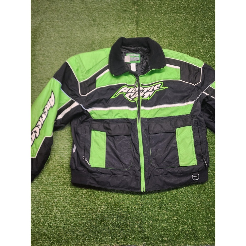 Arcticwear By Arctic Cat Mens 2XL Snowmobile Jacket Lime Green Outter Coat